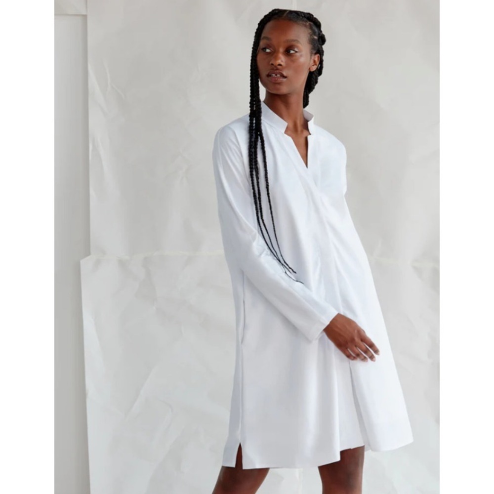 ADAY || Something Borrowed Jetset Dress Stretch White XS